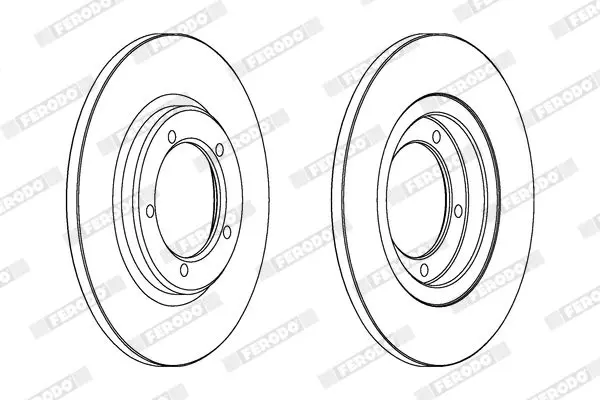 Handler.Part Brake disc FERODO DDF419 2