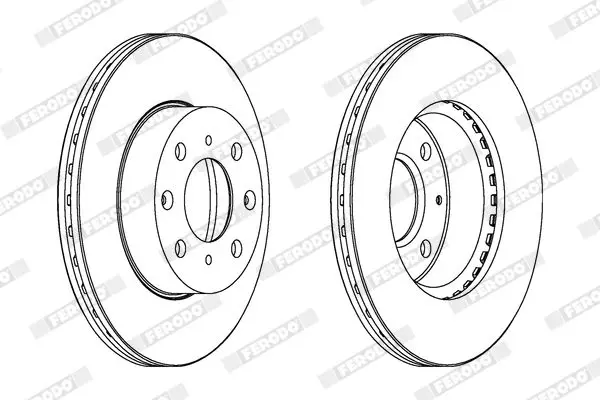 Handler.Part Brake disc FERODO DDF294 2