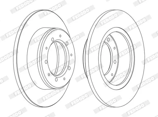 Handler.Part Brake disc FERODO DDF283C 3