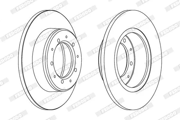 Handler.Part Brake disc FERODO DDF283C 2