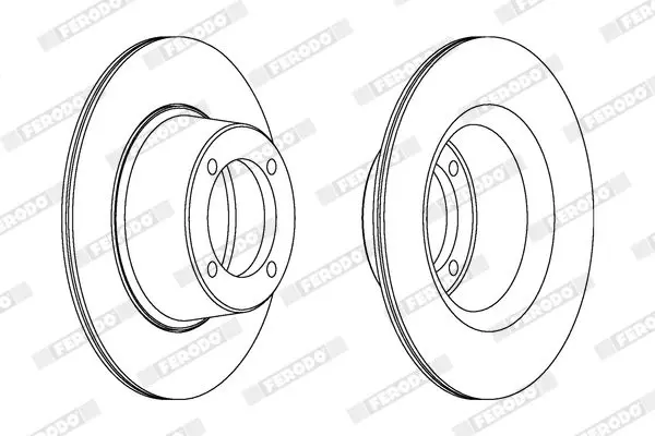 Handler.Part Brake disc FERODO DDF274 2