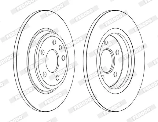 Handler.Part Brake disc FERODO DDF2599C 2