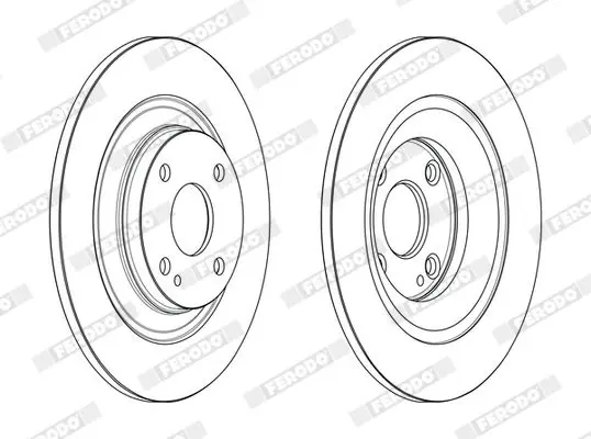 Handler.Part Brake disc FERODO DDF2593C 2