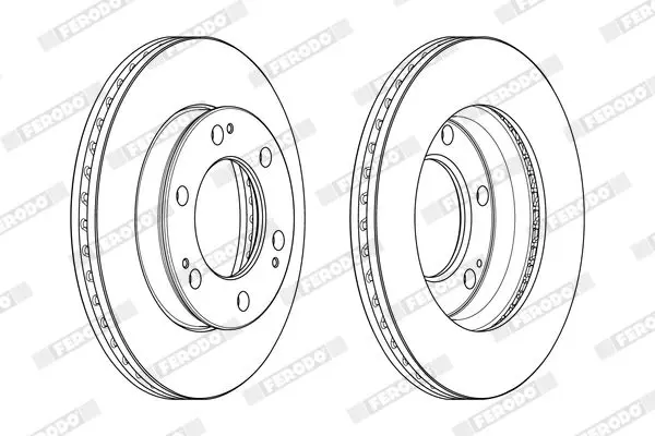 Handler.Part Brake disc FERODO DDF2547C 2