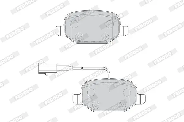 Handler.Part Brake pad set, disc brake FERODO FDB4692 2