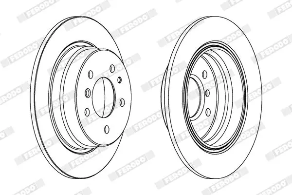 Handler.Part Brake disc FERODO DDF221 2