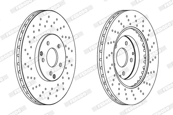 Handler.Part Brake disc FERODO DDF1582C1 2