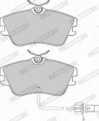 Handler.Part Brake pad set, disc brake FERODO FVR1519 3