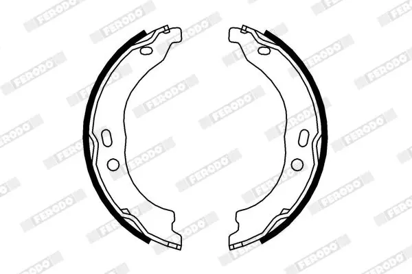 Handler.Part Brake shoe set, parking brake FERODO FSB696 2