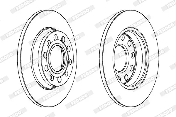 Handler.Part Brake disc FERODO DDF1425C 2