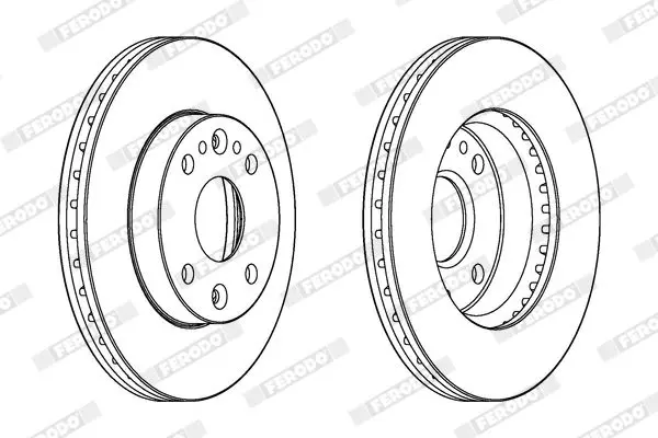 Handler.Part Brake disc FERODO DDF1391 2