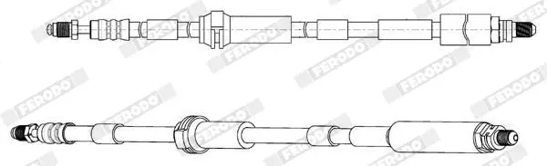 Handler.Part Brake hose FERODO FHY2742 2