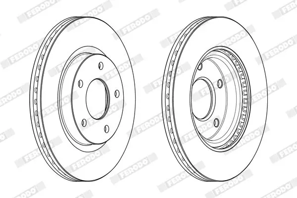 Handler.Part Brake disc FERODO DDF2100C 2