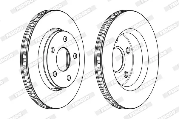 Handler.Part Brake disc FERODO DDF2098C 2