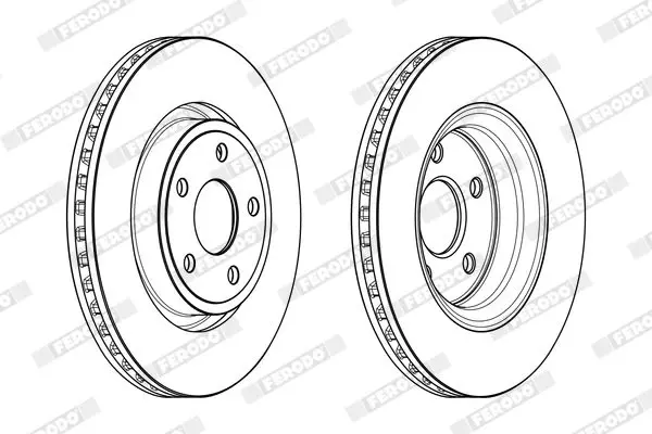 Handler.Part Brake disc FERODO DDF2097C1 2