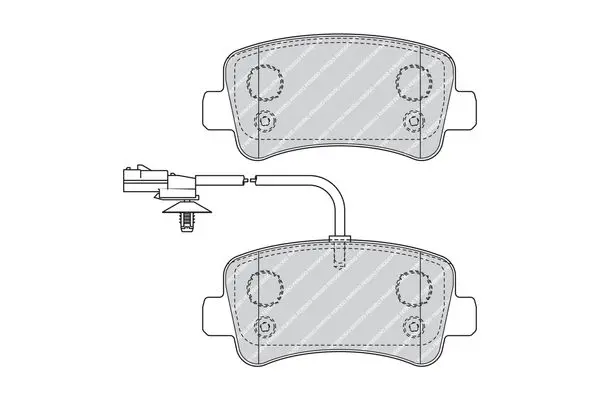 Handler.Part Brake pad set, disc brake FERODO FVR4348 2