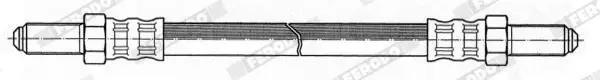 Handler.Part Brake hose FERODO FHY2576 2