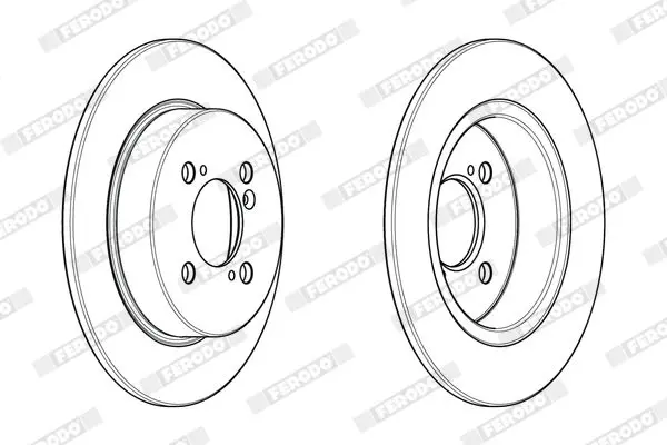 Handler.Part Brake disc FERODO DDF2071C 1