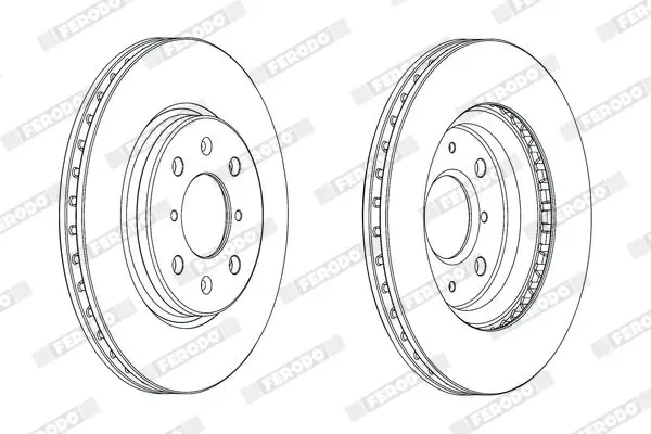 Handler.Part Brake disc FERODO DDF2070C 2