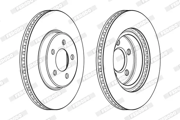 Handler.Part Brake disc FERODO DDF2065C 1