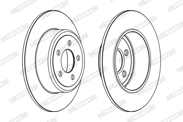 Handler.Part Brake disc FERODO DDF2064C 2