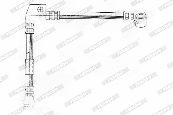 Handler.Part Brake hose FERODO FHY2093 2