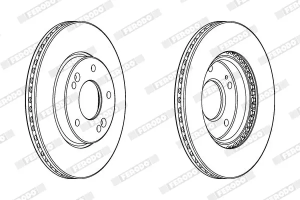 Handler.Part Brake disc FERODO DDF2187C 2