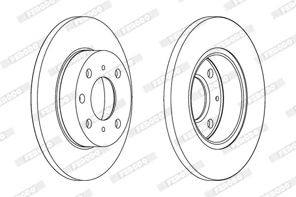 Handler.Part Brake disc FERODO DDF203 2