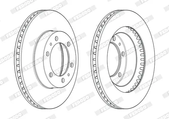 Handler.Part Brake disc FERODO DDF2475C 2