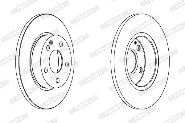 Handler.Part Brake disc FERODO DDF1219C 1