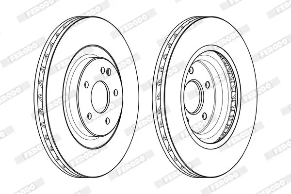 Handler.Part Brake disc FERODO DDF1900C1 1