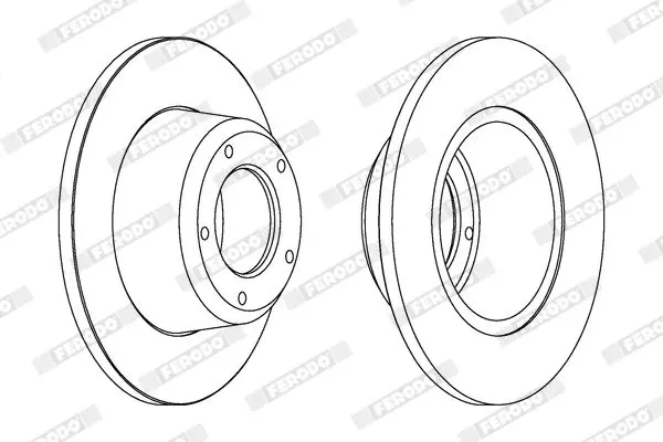 Handler.Part Brake disc FERODO DDF246 2