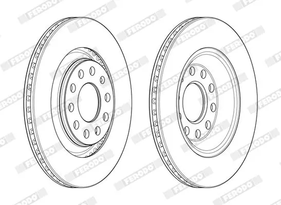 Handler.Part Brake disc FERODO DDF1889C 2