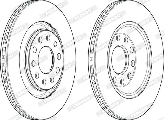 Handler.Part Brake disc FERODO DDF1889C 3