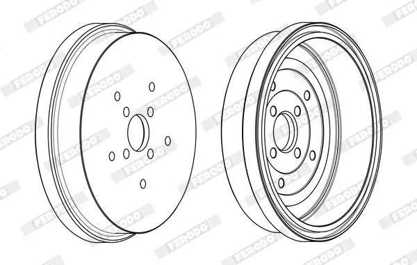 Handler.Part Brake drum FERODO FDR329348 4