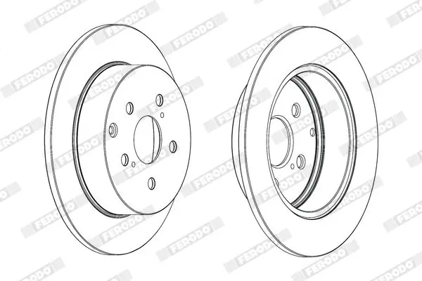 Handler.Part Brake disc FERODO DDF1881C 2