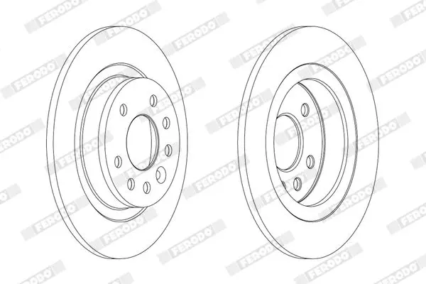 Handler.Part Brake disc FERODO DDF1877C 2