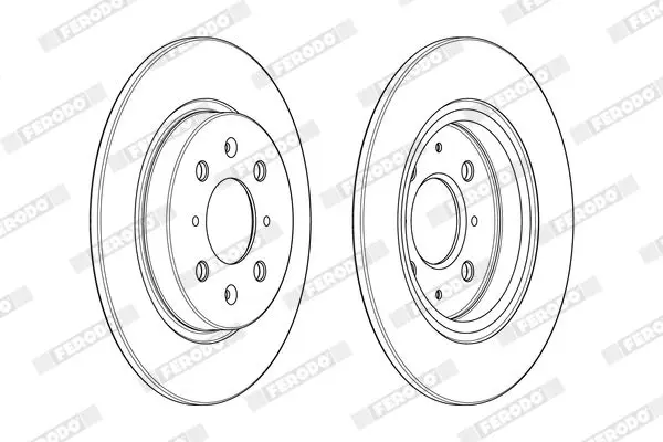 Handler.Part Brake disc FERODO DDF1876C 2