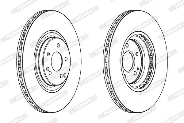 Handler.Part Brake disc FERODO DDF1856C1 2