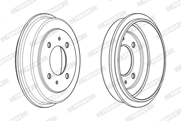 Handler.Part Brake drum FERODO FDR329274 4