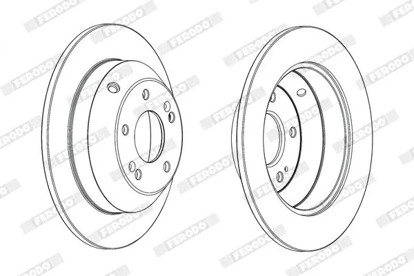 Handler.Part Brake disc FERODO DDF1873C 2