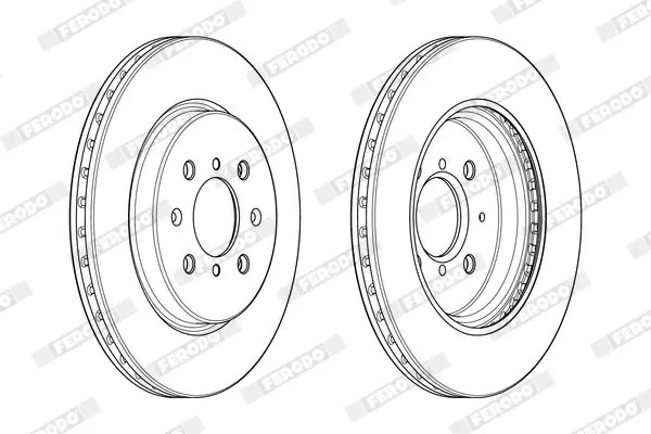 Handler.Part Brake disc FERODO DDF2410C 2