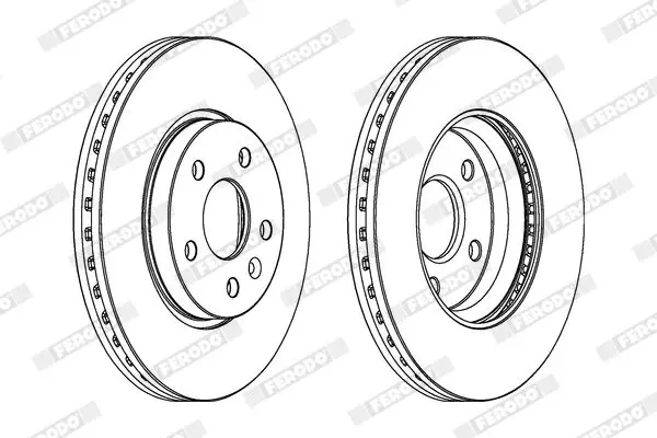 Handler.Part Brake disc FERODO DDF1869C 1