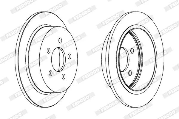 Handler.Part Brake disc FERODO DDF1186 2