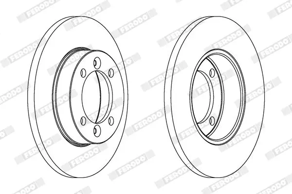 Handler.Part Brake disc FERODO DDF118 2