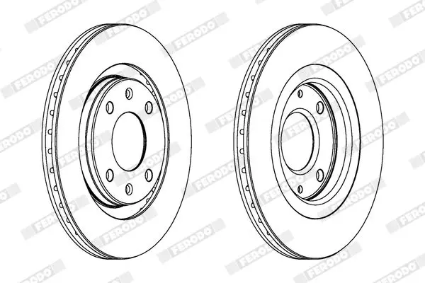 Handler.Part Brake disc FERODO DDF192C 2