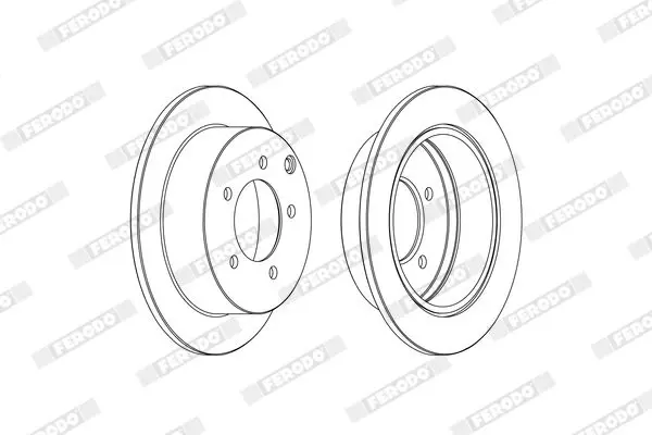 Handler.Part Brake disc FERODO DDF1986C 1