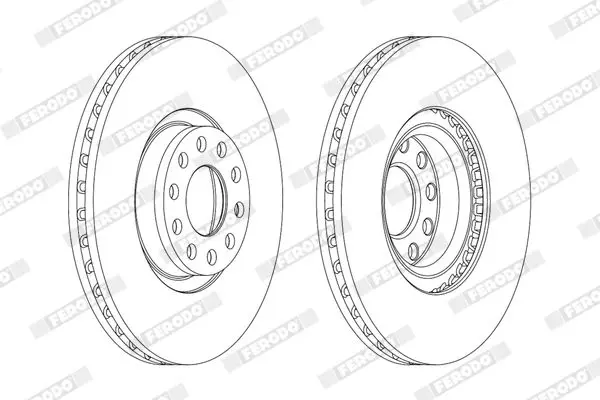 Handler.Part Brake disc FERODO DDF1983C1 1