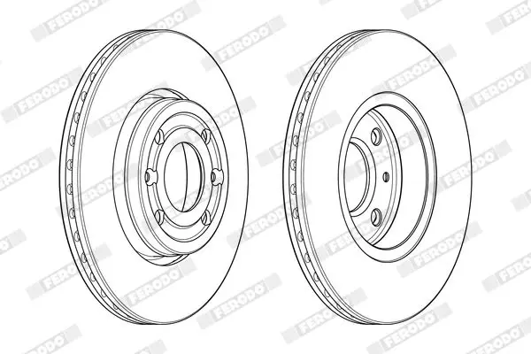 Handler.Part Brake disc FERODO DDF1977C 3