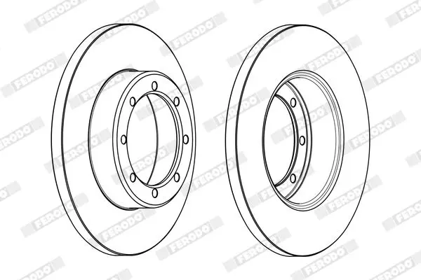 Handler.Part Brake disc FERODO DDF1977C 2